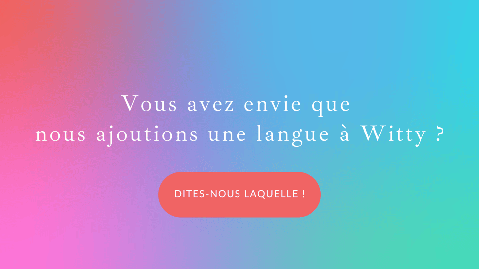 Dites-nous laquelle !